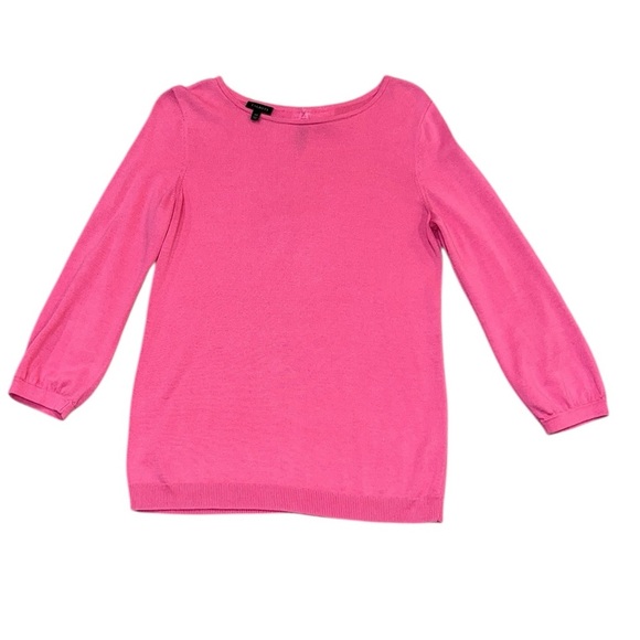 Talbots Pink Bonnie Bows Crewneck Sweater Size XS - Picture 4 of 10